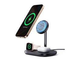 Беспроводное зарядное OS-Baseus EnerFill FS41 3-in-1 Wireless Charging Stand with TEC Cooling