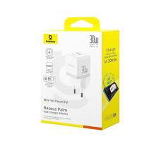 Сетевое зарядное Baseus Palm Fast Charger C+U 30W