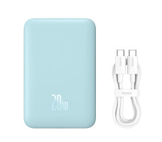 Внешний аккумулятор OS-Baseus Magnetic Mini Air Wireless Fast Charge Power Bank 10000mAh 20W WHITE