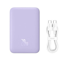 Внешний аккумулятор OS-Baseus Magnetic Mini Air Wireless Fast Charge Power Bank 10000mAh 20W WHITE