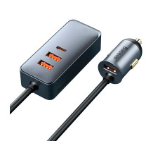 Автомобильное зарядное Baseus Share Together PPS multi-port Fast charging with extension cord 3U+1C