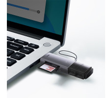 Картридер Baseus Lite Series USB-A & Type-C to SD/TF Card Reader