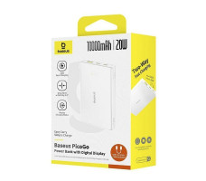 Внешний аккумулятор OS-Baseus PicoGo Power Bank with Digital Display 10000mAh 20W
