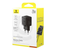 Сетевое зарядное Baseus Palm Fast Charger 1C 20W EU