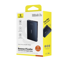 Внешний аккумулятор OS-Baseus PicoGo Power Bank with Digital Display 10000mAh 20W