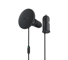 Магнитный держатель с беспроводной зарядкой Baseus CW01 Magnetic Wireless Charging Car Mount 40W (Type-C)