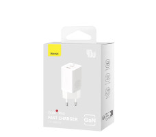 Сетевое зарядное OS-Baseus GaN5 Pro Fast Charger C+C 40W EU