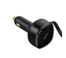 Автомобильное зарядное Baseus Enjoyment Retractable 2-in-1 Car Charger C+L 30W