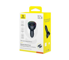 Автомобильное зарядное Baseus Multi-Port Fast Charge Car Charger C+C+U 152.5W Set