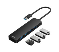 USB-хаб Baseus UltraJoy Series 4-Port  HUB Lite 15cm (USBA to USB3.0*4)