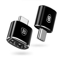 Адаптер Baseus Adapter USB-C to USB Female Black (CATOTG-01)