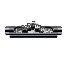 Парковочная карта Baseus Metal Temporary Parking Number Card