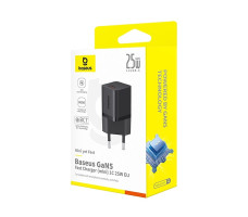 Сетевое зарядное Baseus GaN5 Fast Charger (mini) 1C 25W EU
