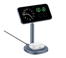 Беспроводное зарядное OS-Baseus Orbit 2 Pro Air-Cooled 2-in-1 Wireless Charging Stand Qi2 20W