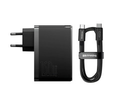 Сетевое зарядное OS-Baseus GaN5 Pro Digital Fast Charger 2C+U 160W