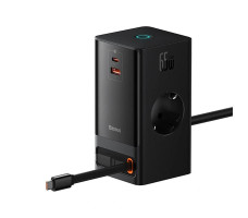 Зарядное устройство OS-Baseus PowerCombo Digital PowerStrip 2AC+1U+1C+Retractable-C 65W