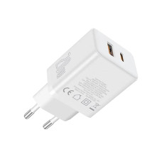 Сетевое зарядное OS-Baseus Cube Fast Charger C+U 20W EU