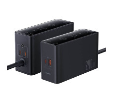 Зарядное устройство OS-Baseus Digital GaN Intelligent Desktop Fast Charger 3C+U+DC 240W