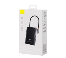 Хаб Baseus PioneerJoy 8-Port Four-Screen Type-C HUB Adapter