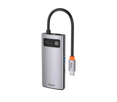 USB-хаб Baseus Metal Gleam Series 4-in-1 Type-C Docking Station