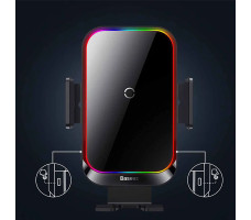 Автомобильный держатель Baseus Halo Electric Wireless Charging Car Mount 15W