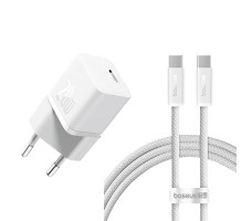 Сетевое зарядное Baseus GaN5 Fast Charger(mini) 1C 20W EU