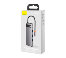USB-хаб Baseus Metal Gleam Series 11-in-1 Type-C Docking Station