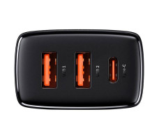 Сетевое зарядное Baseus Compact Quick Charger 2U+C 30W