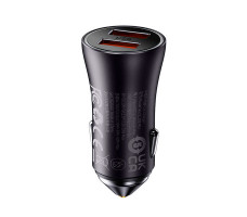 Автомобильное зарядное устройство Baseus Golden Contactor Max Dual Fast Charger Car Charger U+U