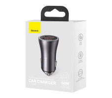 Автомобильное зарядное устройство Baseus Golden Contactor Max Dual Fast Charger Car Charger U+U