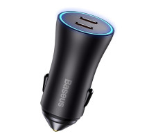 Автомобильное зарядное Baseus Golden Contactor Pro Dual Fast Charger Car Charger C+C 40W