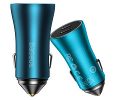 Автомобильное зарядное Baseus Golden Contactor Pro Dual Fast Charger Car Charger C+C 40W