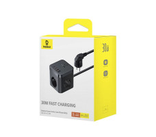 Зарядное устройство OS-Baseus PowerCombo Cube Power Strip 3AC+2U+2C 30W 1.5m EU