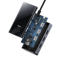 Хаб Baseus PioneerJoy 5-Port Type-C HUB Adapter