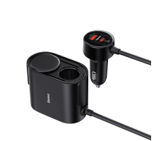 Автомобильное зарядное Baseus High Efficiency Pro 1-for-2 Car Cigarette Lighter 30W