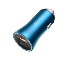 Автомобильное зарядное устройство Baseus Golden Contactor Max Dual Fast Charger Car Charger U+C