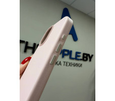 Чехол Leather with MagSafe для iPhone 17 (розовый)