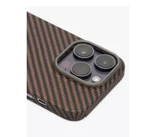 ЗАЩИТНЫЙ КЕВЛАРОВЫЙ ЧЕХОЛ KZDOO (K-DOO) KEVLAR С ПОДДЕРЖКОЙ MAGSAFE ЗОЛОТОЙ ДЛЯ APPLE IPHONE 16 PRO