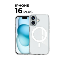 Чехол для iPhone 16 Plus с MagSafe силиконовый прозрачный
