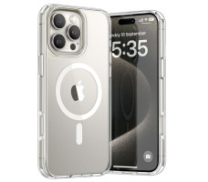 Чехол для iPhone 16 Pro Max с MagSafe силиконовый прозрачный