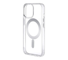 Чехол для iPhone 15 Pro Max с MagSafe силиконовый прозрачный