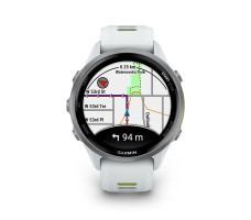 Умные часы Garmin ForeRunner 970 (Корпус из титана с покрытием Whitestone и желтой полосой усилителя Whitestone/Translucent)