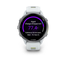 Умные часы Garmin ForeRunner 970 (Корпус из титана с покрытием Whitestone и желтой полосой усилителя Whitestone/Translucent)