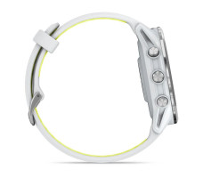 Умные часы Garmin ForeRunner 970 (Корпус из титана с покрытием Whitestone и желтой полосой усилителя Whitestone/Translucent)