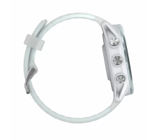 Умные часы Garmin Forerunner 570 42мм (Белый/Облачно-синий ремешок)