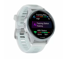 Умные часы Garmin Forerunner 570 42мм (Белый/Облачно-синий ремешок)