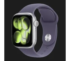 Умные часы Apple Watch Series 11 GPS 42mm алюминиевый корпус, серебро , спортивный силиконовый ремешок - M/L (MEU74)