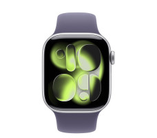 Умные часы Apple Watch Series 11 GPS 46mm алюминиевый корпус, серебро , спортивный силиконовый ремешок - M/L (MEVA4)