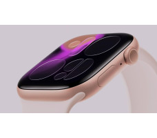 Умные часы Apple Watch Series 11 GPS 46mm алюминиевый корпус, розовое золото ,звездный свет  спортивный силиконовый ремешок - S/M (MEV64)