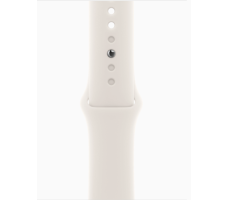 Умные часы Apple Watch Series 11 GPS 46mm алюминиевый корпус, розовое золото  ,звездный свет спортивный силиконовый ремешок - M/L (MEV74)